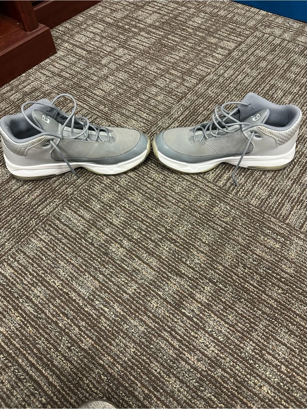 Jordan Men’s Grey Low-Top Basketball Sneakers